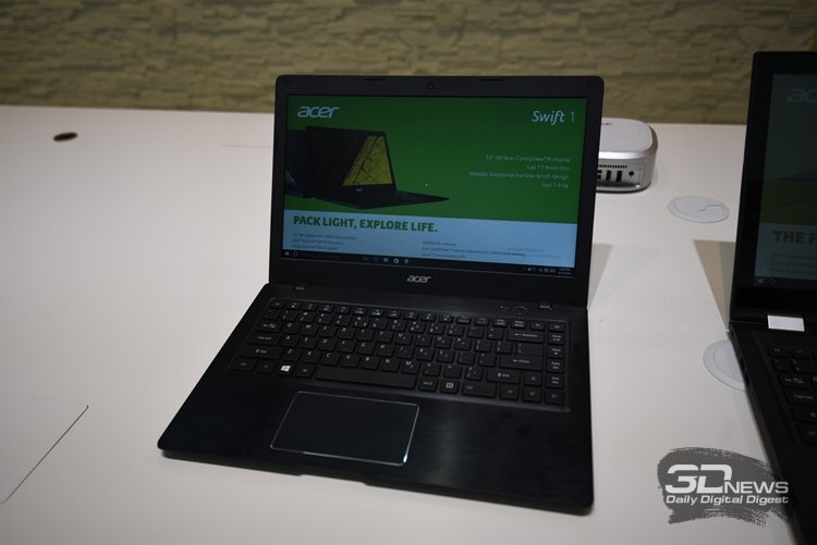 IFA 2016: Толщина ноутбуков Acer Swift 7 составляет менее 10 мм